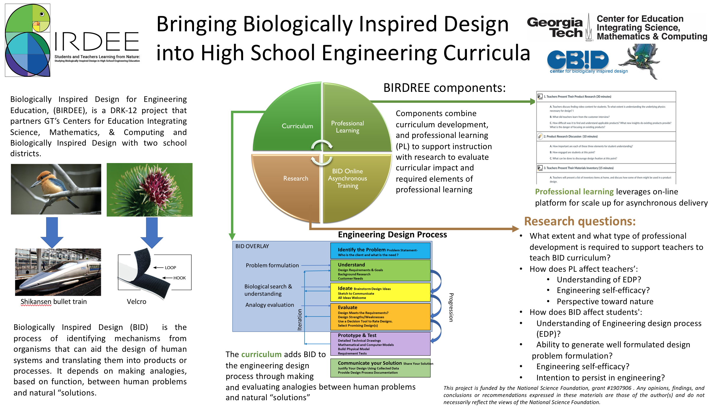 Students and Teachers Learning from Nature Studying Biologically